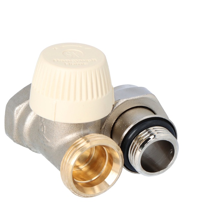 Robinet termostatic Honeywell Home V2000SX, reglaj prealabil, 1/2", corp cu filet interior, etansare moale