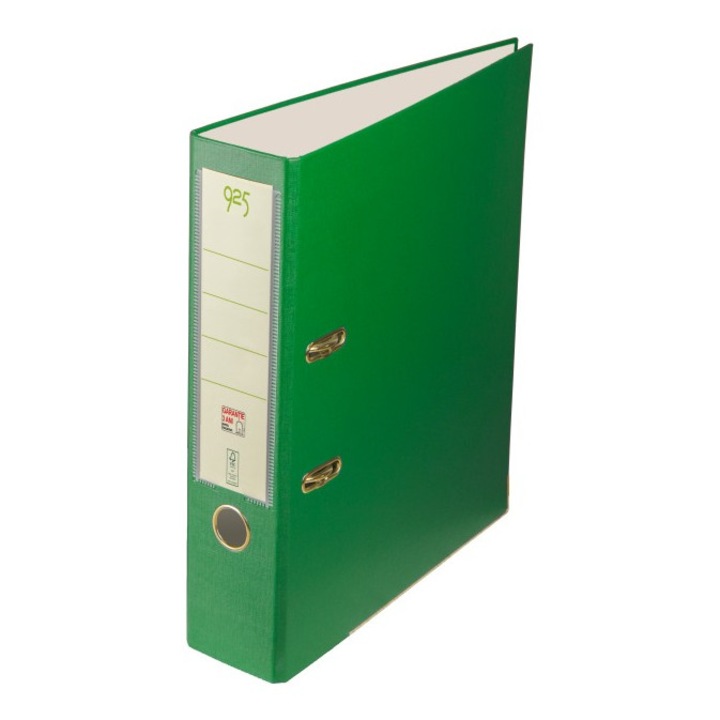 Biblioraft A4 80 mm, PP/hartie, FSC, 925, verde