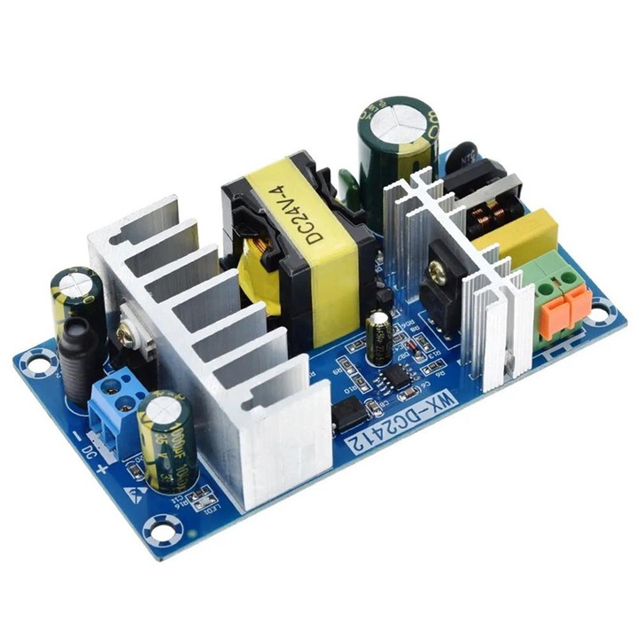 Convertor coborator de tensiune step-down AC-DC de la 220V la 24V, 4A, 100W