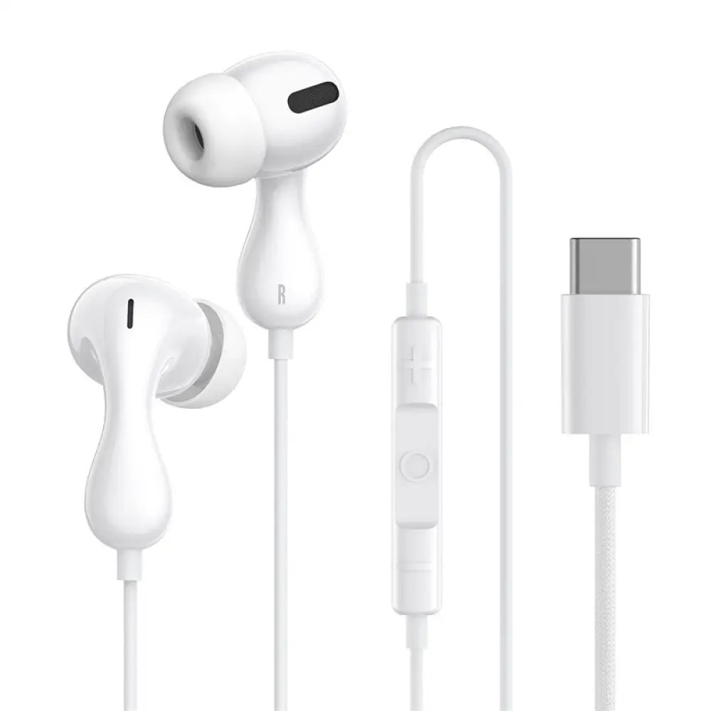 Casti cu microfon Baseus Encok CZ20 alb, 1,1m USB-C