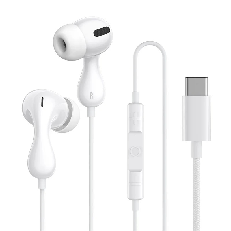 Casti cu microfon Baseus Encok CZ20 alb, 1,1m USB-C