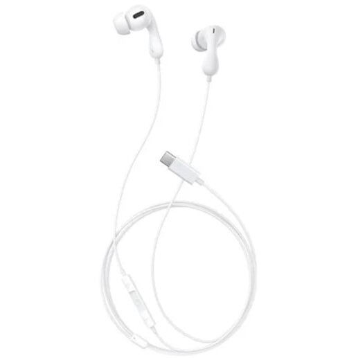 Casti cu fir BASEUS Encok CZ20, lungime cablu 1.1 m, USB-C, alb