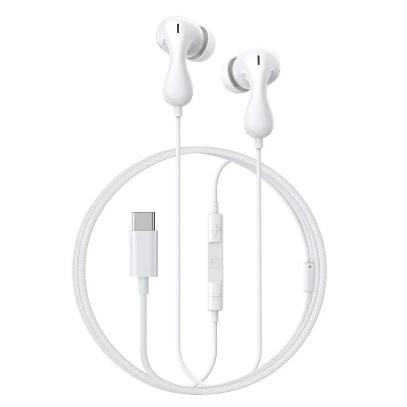 Casti cu microfon Baseus Encok CZ20 alb, 1,1m USB-C