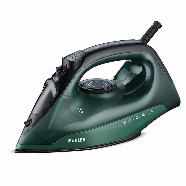 Fier de calcat cu abur Muhler SI-2520C, 2400W, acoperire ceramica