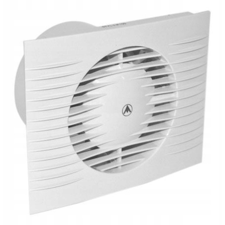 Fürdőszobai ventilátor, Dospel, Max. légáramlás: 100 M³/h, Energiafogyasztás: 15 W, Védettség: Ip X4, Anyag: ABS, Fekete