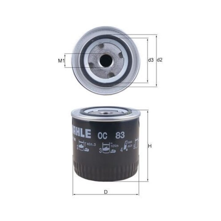 MAHLE OC83 olajszűrő