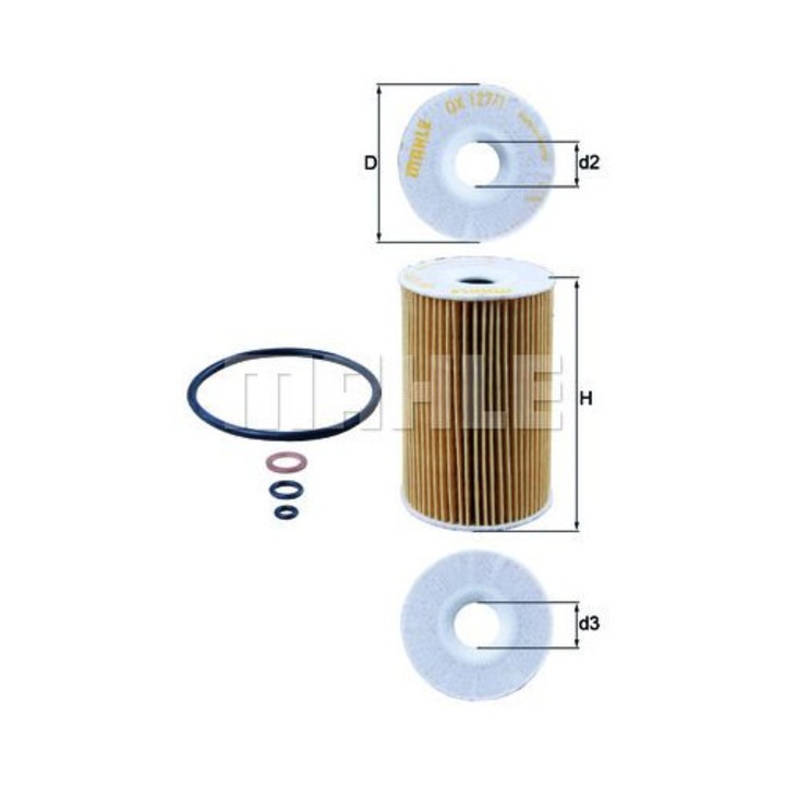 Olajszűrő MAHLE OX1271D