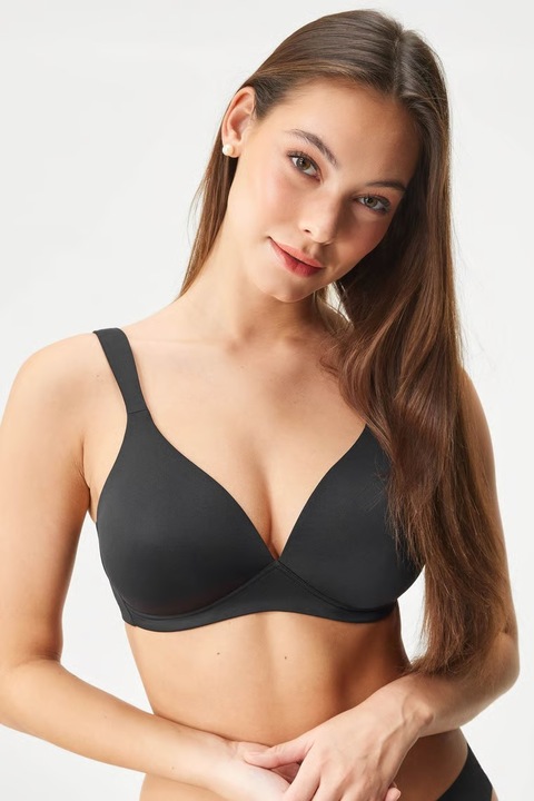 Sutien Naturana 5519 cu Burete moale fara armatura, Negru
