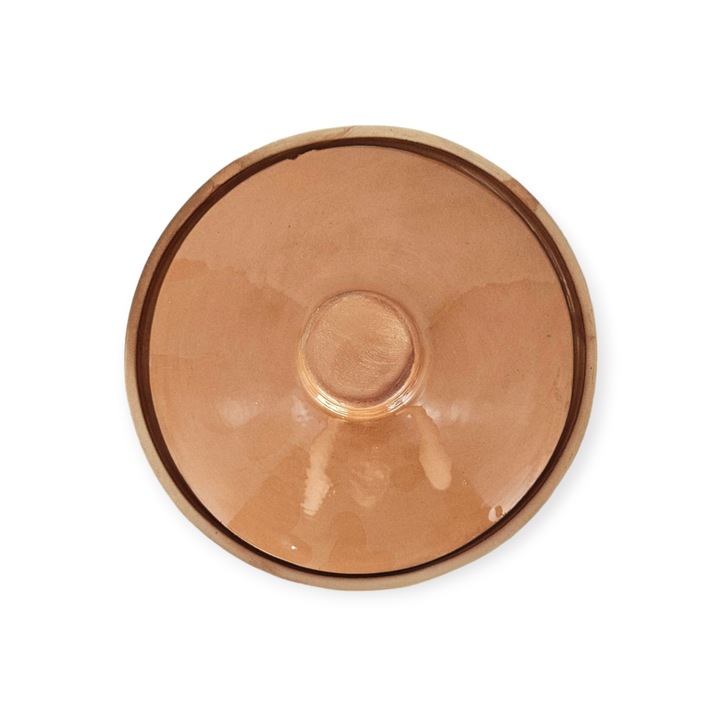 Sütőedény, HOREZU CERAMICS, piros, 1 literes, fedővel