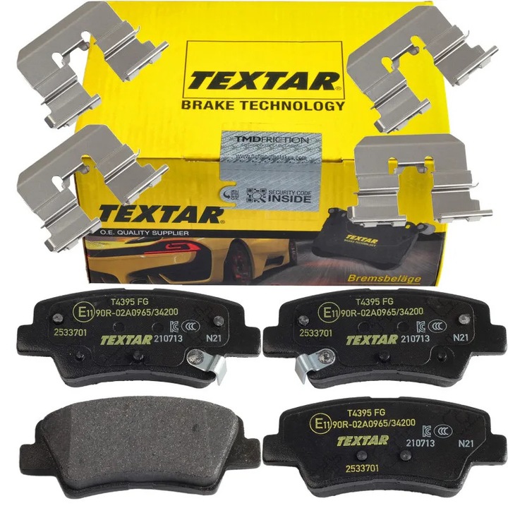 Fékbetét készlet, tárcsafék TEXTAR 2533701