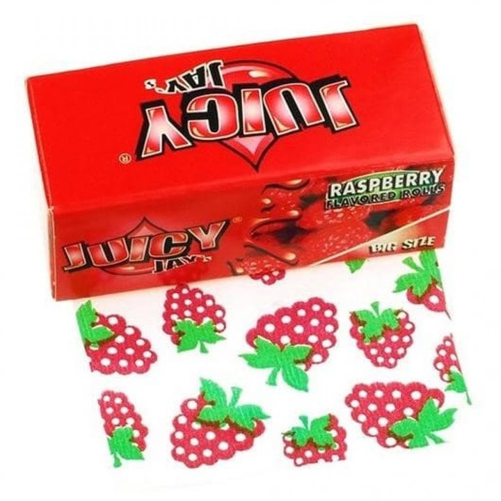 Foite de rulat Juicy Jay's, aroma Raspberry - Zmeura in Rola 5 metri
