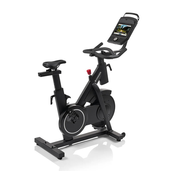Bicicleta Spinning Hammer Speed Race SR, cu sistem de franare magnetic, operare Push & Turn, greutate maxima utilizator 150 kg