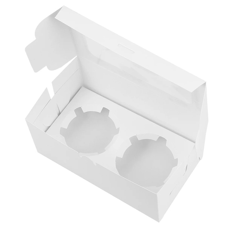Cutii hartie YANYXR set 10 pentru prajituri multicolor 12x12x6cm
