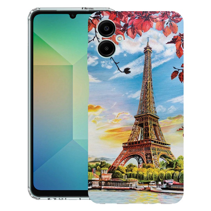 BestCase® Противошоков калъф за Samsung Galaxy A07 4G с дизайн Айфелова кула в Париж, 2052053 AS 1371