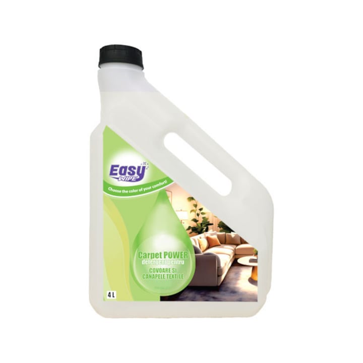 Solutie pentru curatare covoare si canapele textile, Easy Wipe Carpet Power, 4L