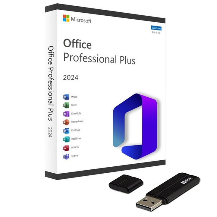 Office 2024 Pro Plus, USB-meghajtóval, állandó licenccel