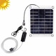 Pompa de aer solara pentru iaz/acvariu, 0.8L/MIN, 16.5x16.5x4.4cm, negru