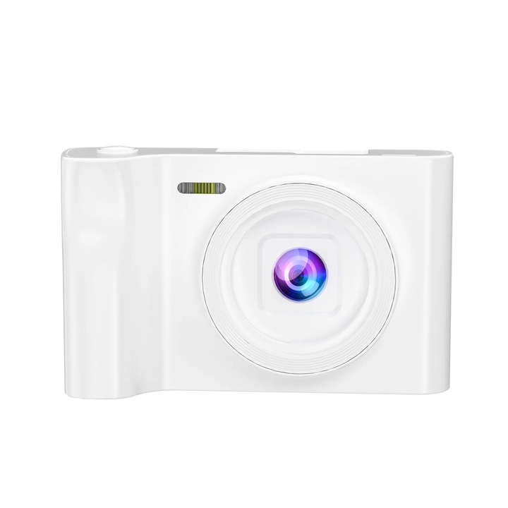 YANYXR 8MP digitális fényképezőgép, 8x zoom, fekete-fehér-rózsaszín, 10.5x6x4cm