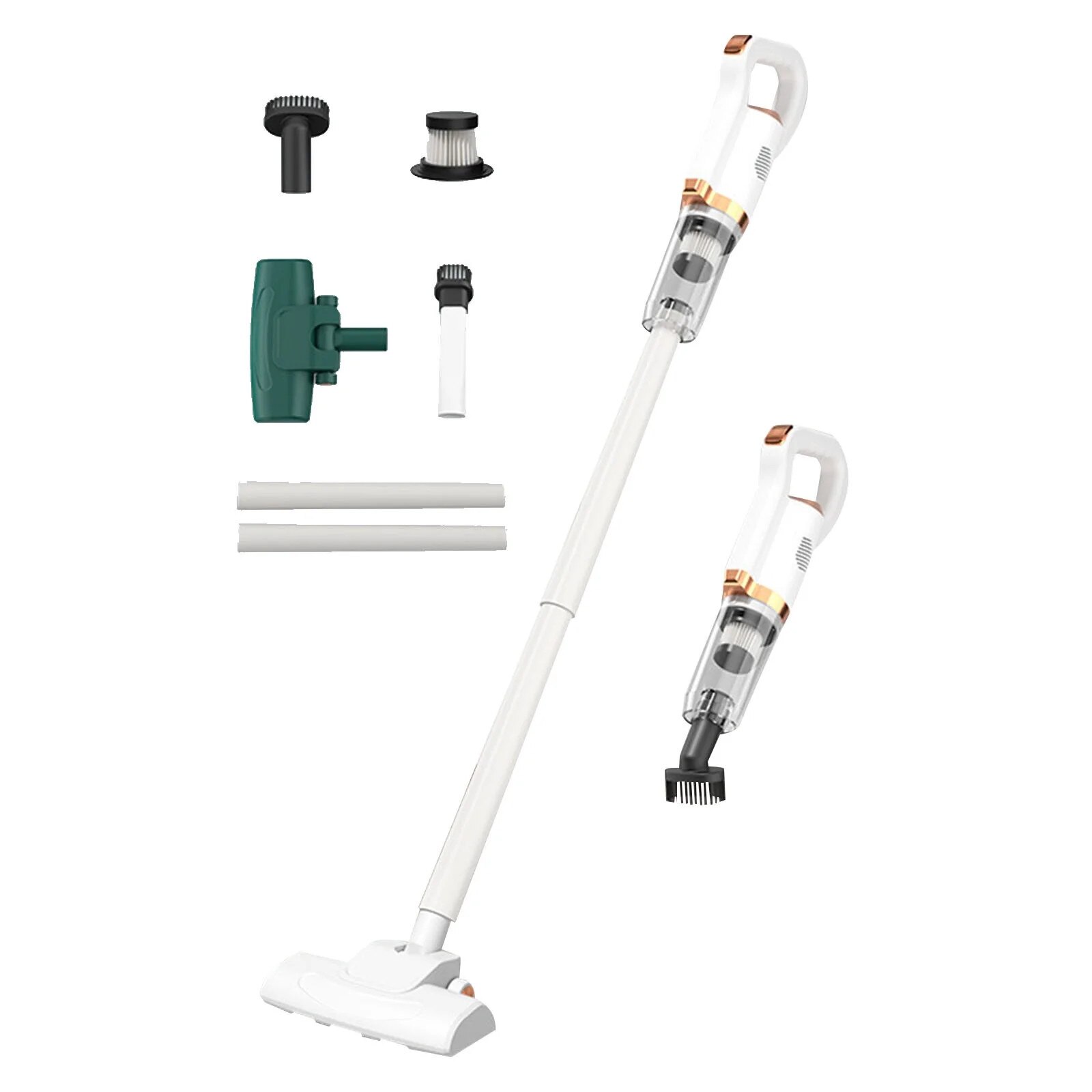 Aspirator portabil YANYXR 45W 4500pa alb 1.5h incarcare 15min functionare 3 perii