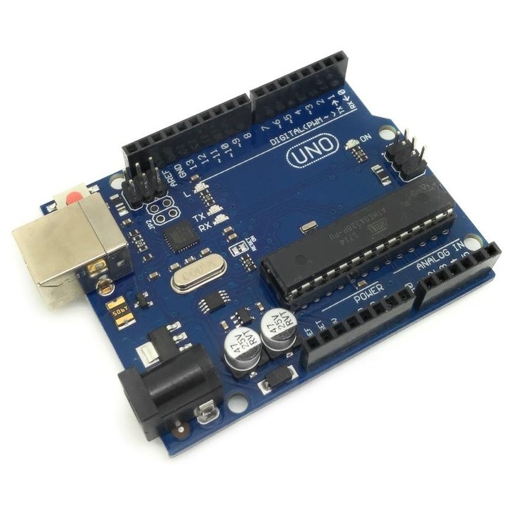 Платка за разработка Arduino UNO с процесор Atmel Mega 328P, Съвместима