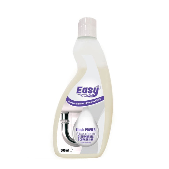 Zsírtalanító oldat duguláselhárításhoz, Easy Wipe Flush Power, 500ml