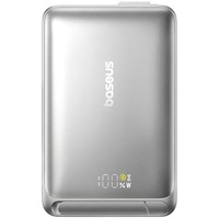 Acumulator extern Baseus Nomos Qi2 Magnetic 10.000 mAh 45W cablu USB-C inclus Gri