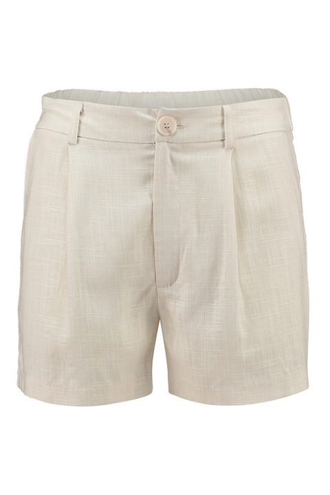 Hailys, Pantaloni scurti din amestec de in, Bej deschis