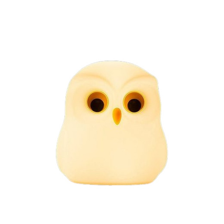 Veioza LED, Haiaveng, model bufnita, schimbare de culoare, pentru copii