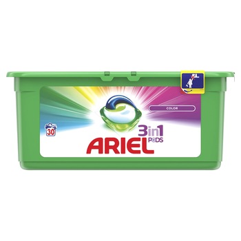 Detergent capsule Ariel 3in1 PODS Color, 30 spalari