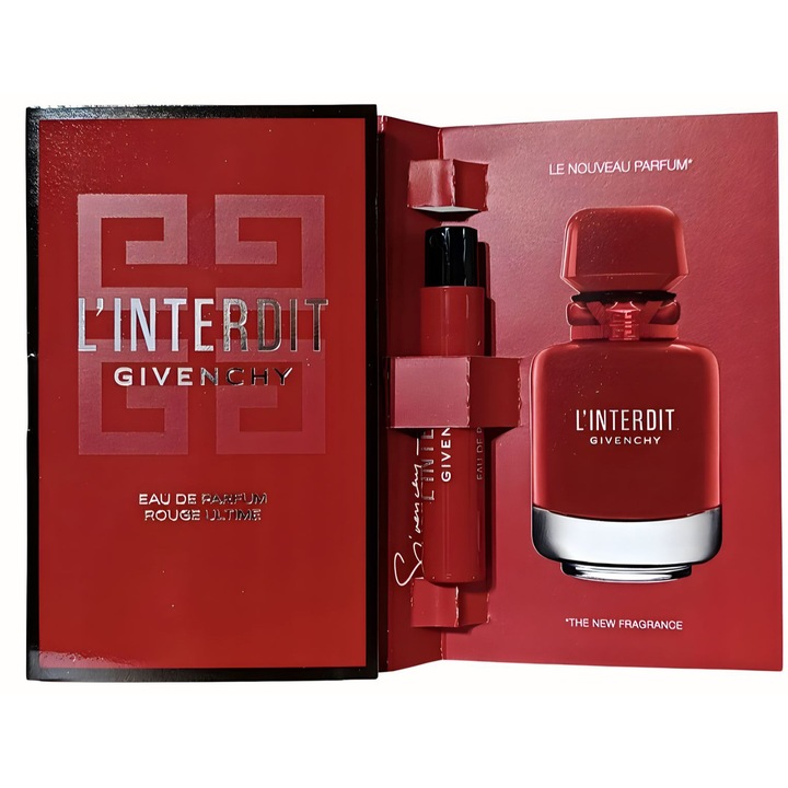 GIVENCHY L'Interdit Rouge parfüm, virágos, keleti, 1ml