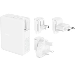 Incarcator Belkin BoostCharge Pro 140W 4-Port GAN , cu prize UK+EU+US - Alb