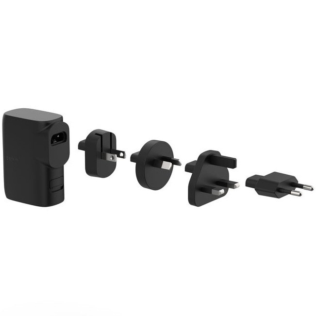 Incarcator hibrid Belkin BOOSTCHARGE 25W + Acumulator extern 5K + Kit de Calatorie - Negru