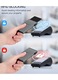 Портфейл OTTOOPPXIN®, Алуминиев, С RFID защита, Минималистичен дизайн, Сребрист, 9.7x6.4x1.1см