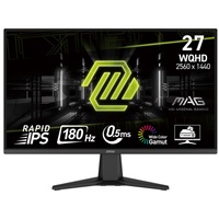 Monitor MSI MAG 275QF, IPS, 27 inch, WQHD, 2560 x 1440, HDMI, Displayport, 180 Hz, 0.5 ms, Negru