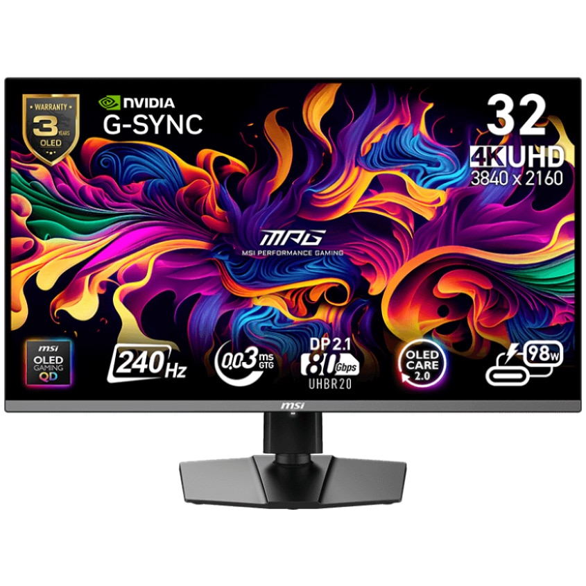 Monitor LED MSI MPG 321URX QD-OLED 31.5