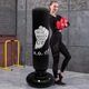 Sac de box gonflabil 160cm, negru, pentru copii si adolescenti, set complet