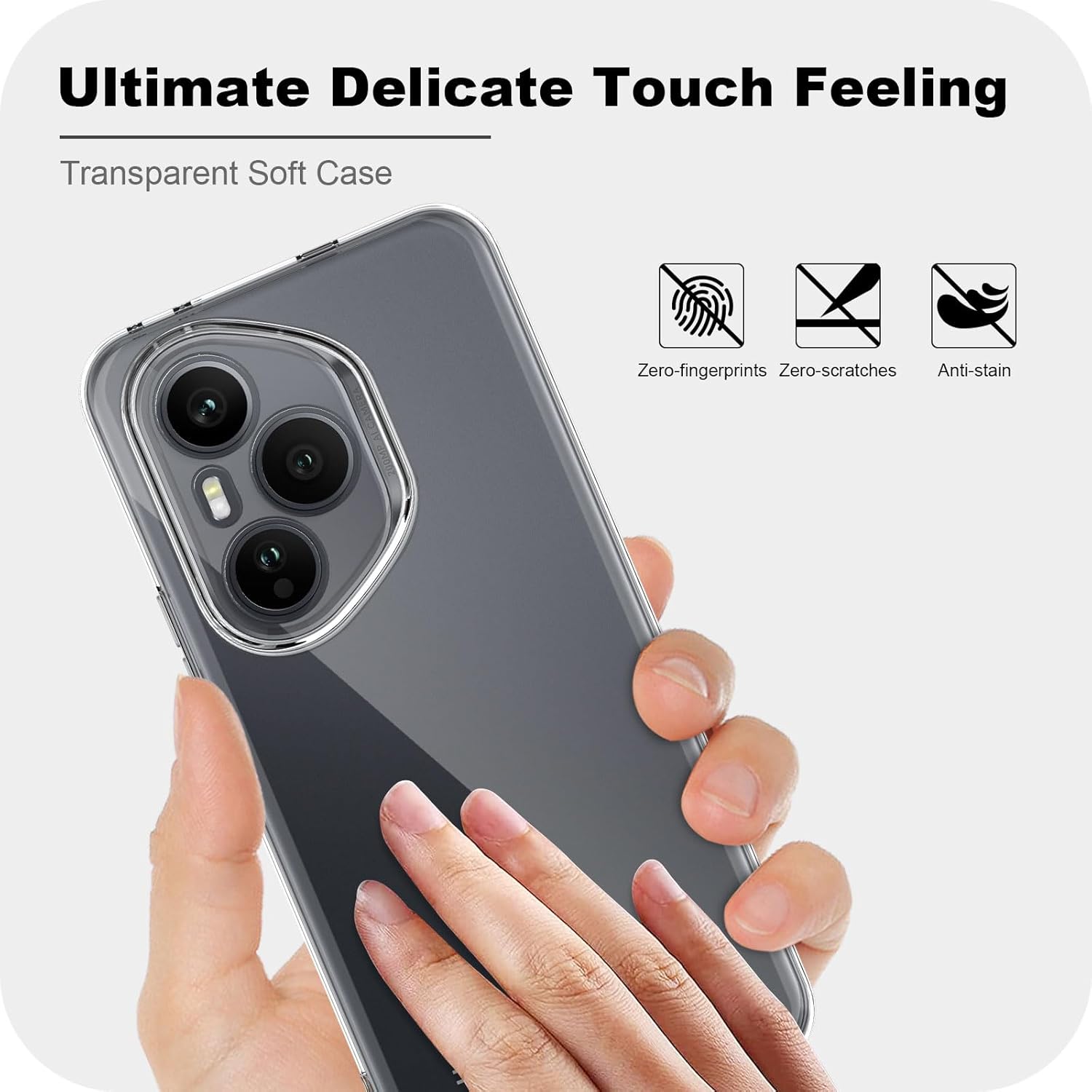 Husa pentru Honor 400 Pro Anti-Shock 1.5mm cu protectie lentile Transparent
