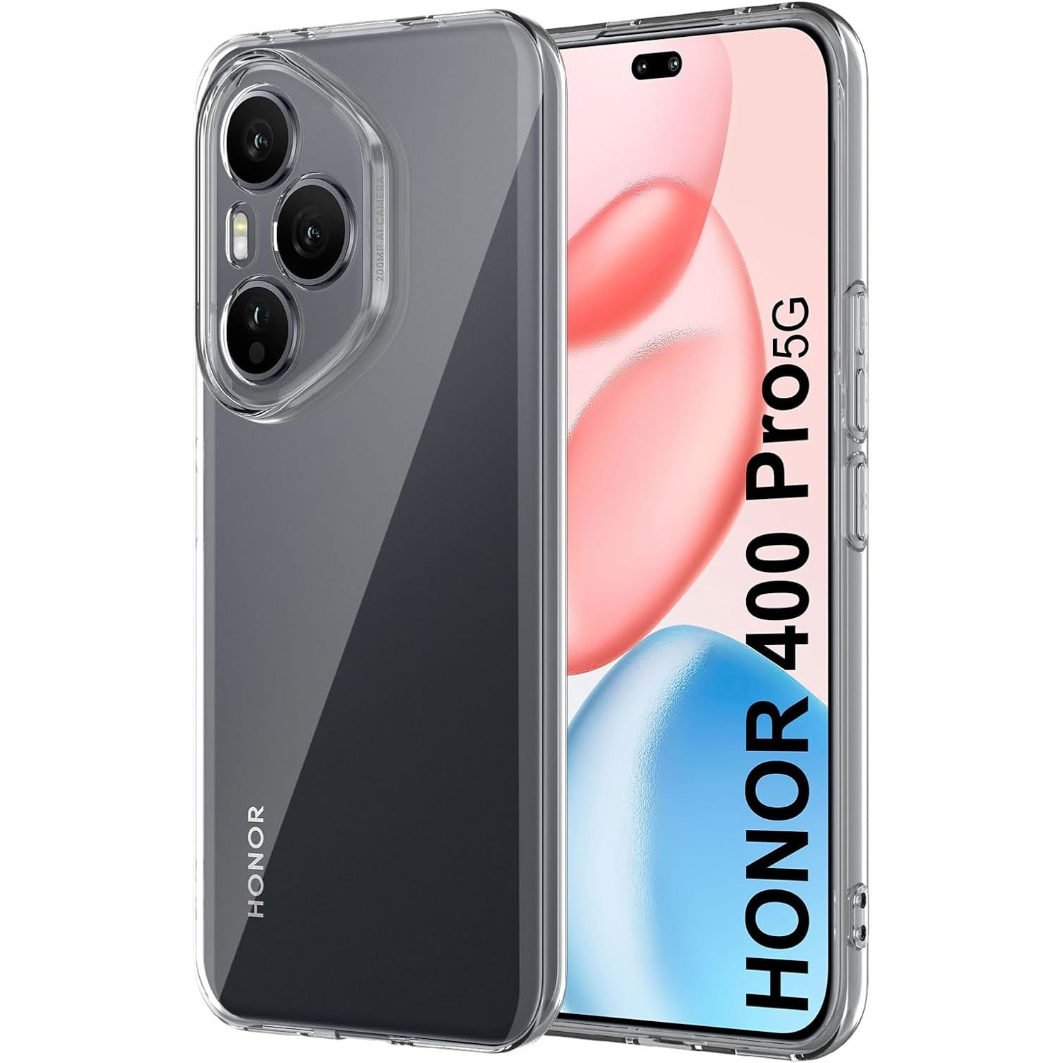 Husa pentru Honor 400 Pro Anti-Shock 1.5mm cu protectie lentile Transparent