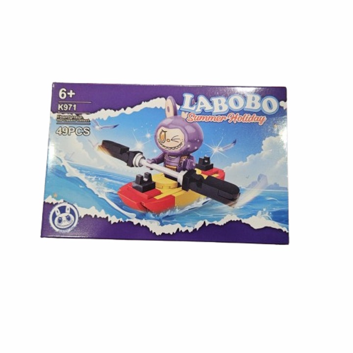 Set de constructii Labubu, plastic, 49 de piese