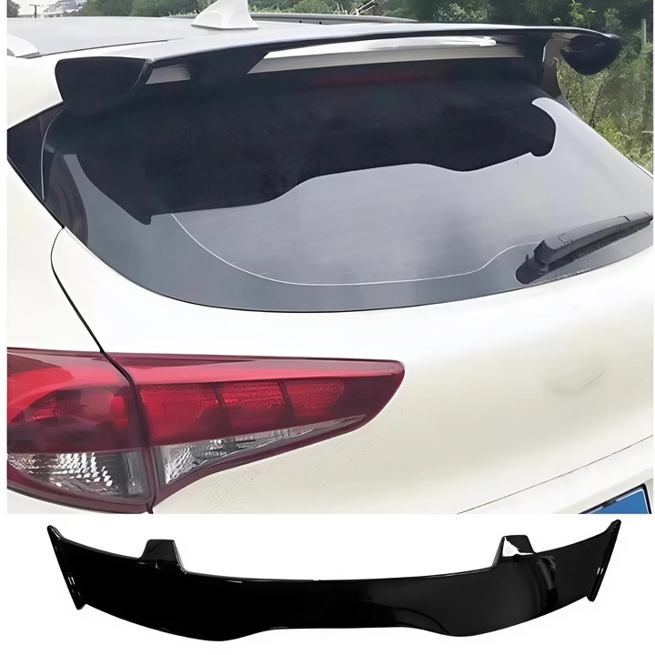 1. Generációs Univerzális Végtelen Stílusú Hátsó Spoiler Ferdehátúhoz Fényes Fekete AutoVision