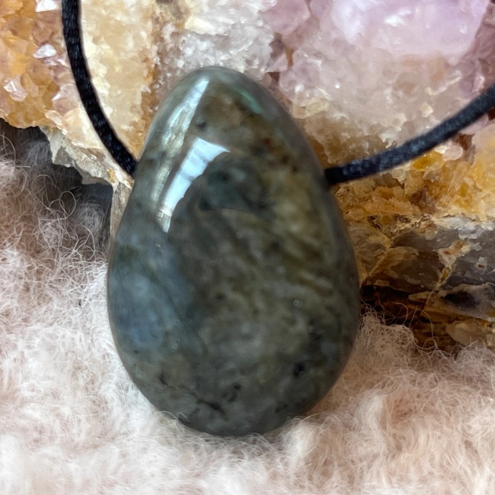 Colier pandantiv labradorit DROP