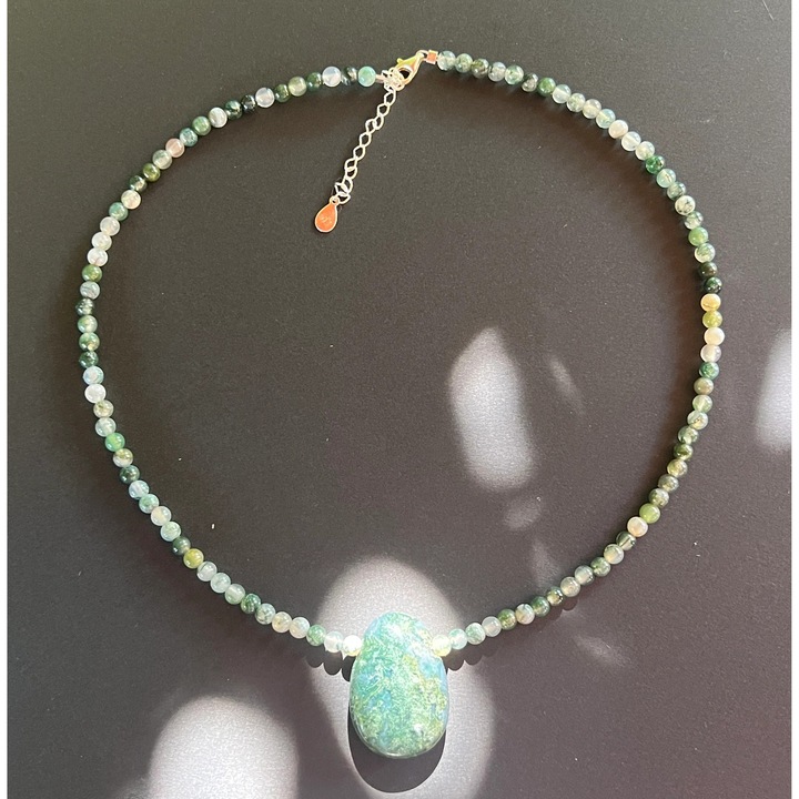 Colier agat muschi Sylva #52