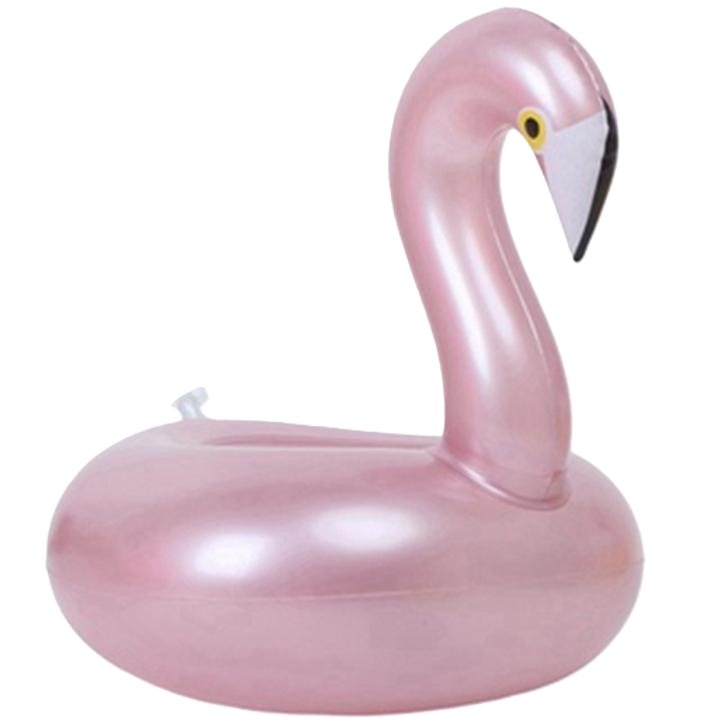 Suport Gonflabil pentru Pahar CARODIS, Model Flamingo, Roz, Dimensiuni 18x18cm
