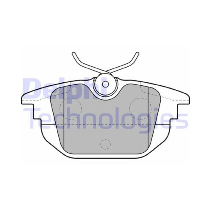 DELPHI LP1472 féktárcsa, fékbetét készlet