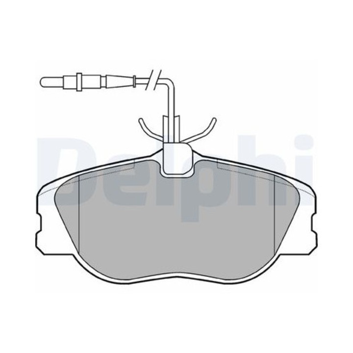 Комплект накладки, дискова спирачка DELPHI LP909