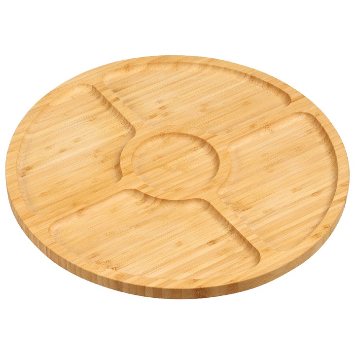 Tava De Servire, Kesper, Utilizare Practica, Ideala Pentru Servire, Aspect Stilat, Materiale Naturale, Perfecta Pentru Mic Dejun Sau Petreceri, 35 Cm