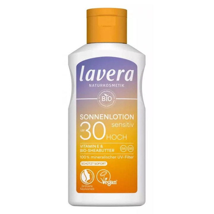 Lavera Organic fényvédő krém SPF 30, 100ml
