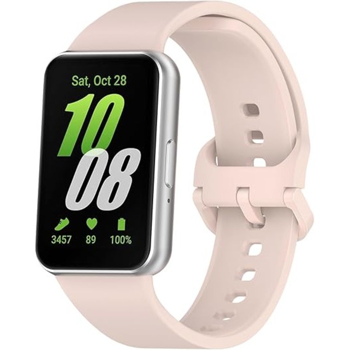 Curea compatibila Samsung Galaxy Fit3 Fit 3 SM-R390, SA&SO General Store®, silicon, Roz