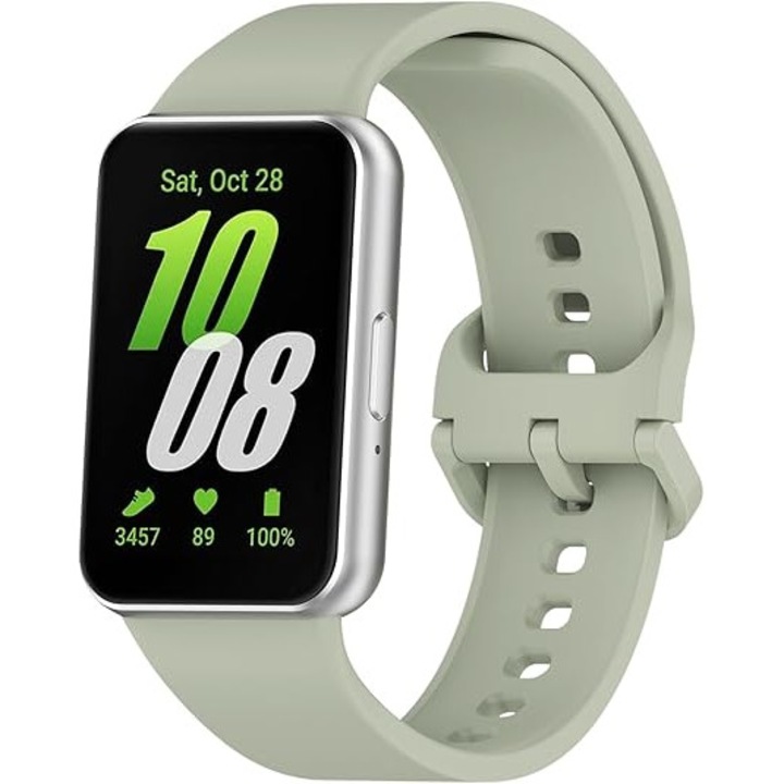 Съвместима каишка за Samsung Galaxy Fit3 Fit 3 SM-R390, SA&SO General Store®, силикон, сив