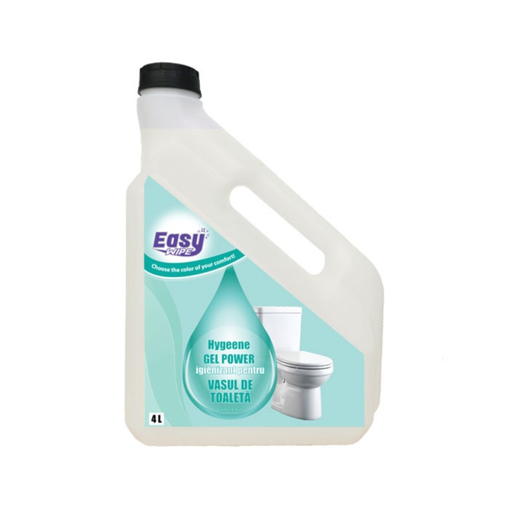 WC-csésze tisztító és fertőtlenítő szer, Easy Wipe Hygeenie Gel Power, 4L